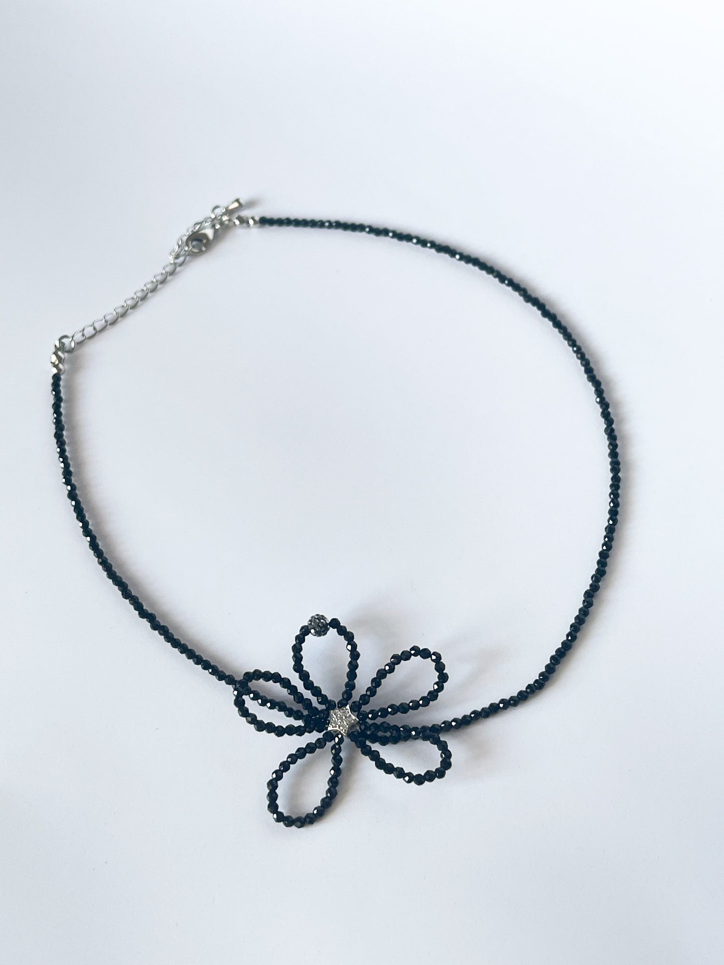 Beaded Flower Choker