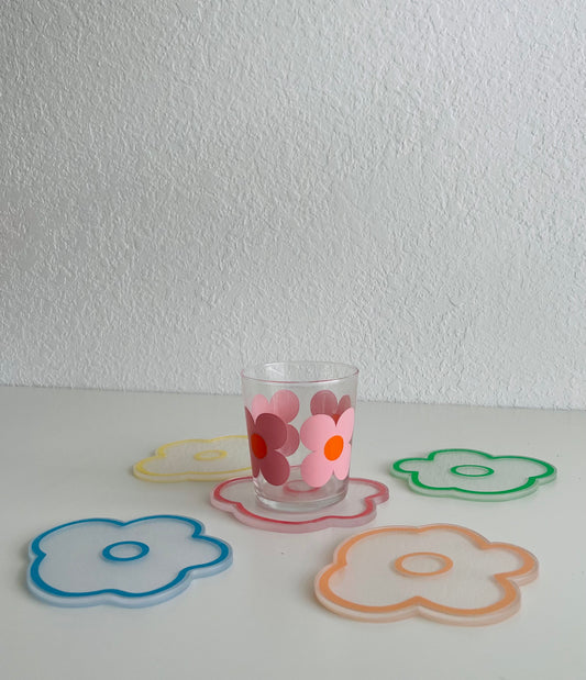 Flower Coasters